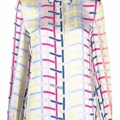 Karl Lagerfeld checked silk shirt