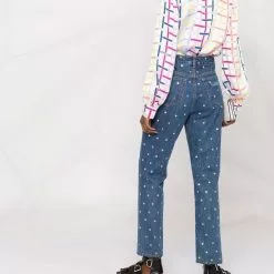 Karl Lagerfeld checked silk shirt