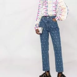 Karl Lagerfeld checked silk shirt