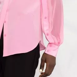 Karl Lagerfeld button sleeve fluid shirt