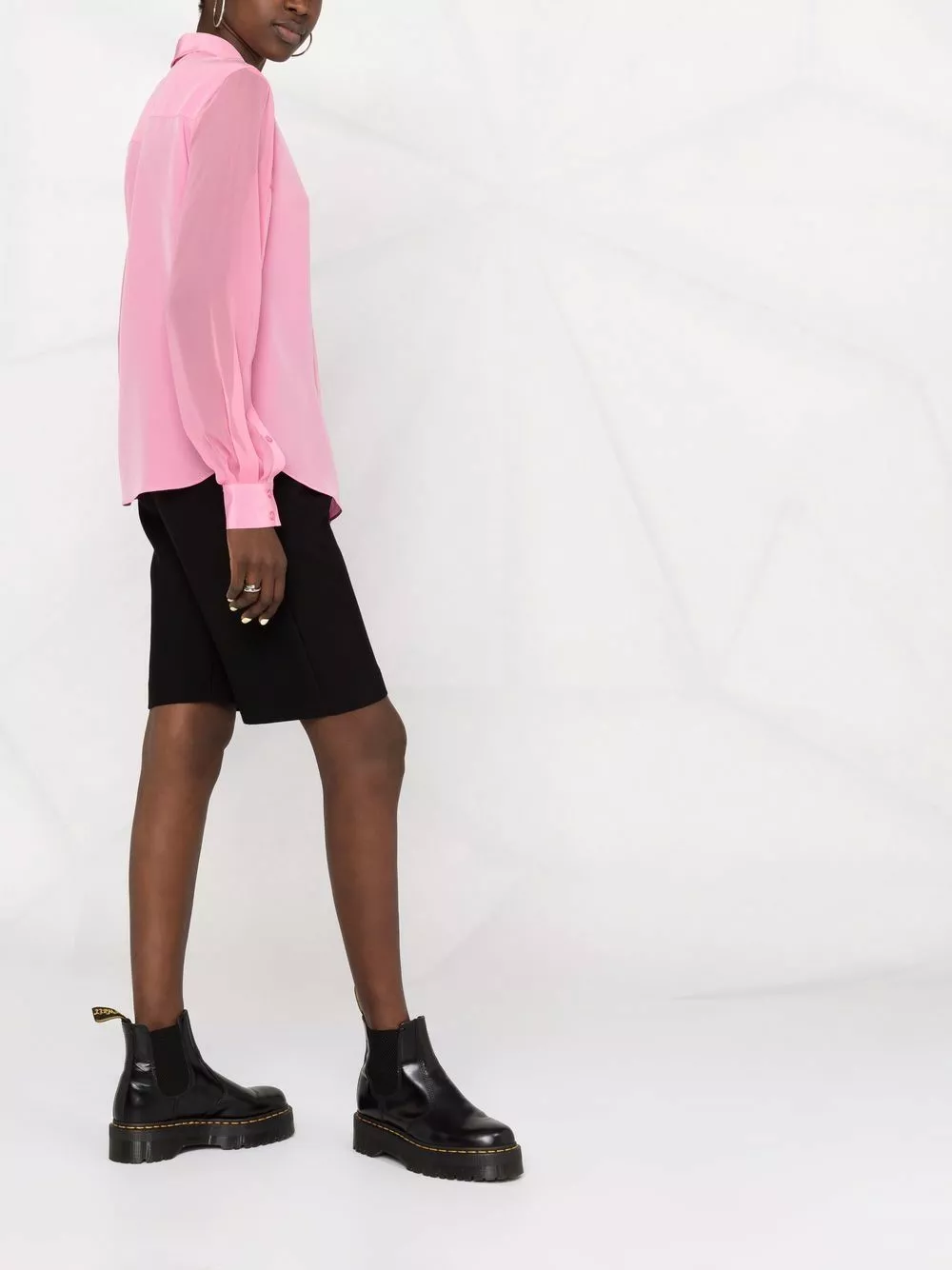 Karl Lagerfeld button sleeve fluid shirt