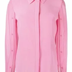 Karl Lagerfeld button sleeve fluid shirt