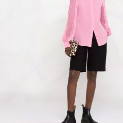 Karl Lagerfeld button sleeve fluid shirt