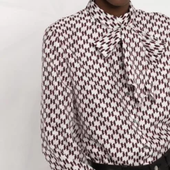 Karl Lagerfeld monogram-print silk shirt