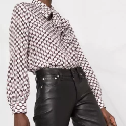 Karl Lagerfeld monogram-print silk shirt