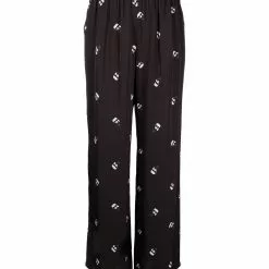 Karl Lagerfeld all-over logo pyjama trousers