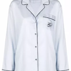 Karl Lagerfeld plain pyjama shirt