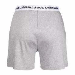Karl Lagerfeld logo-embroidered pyjama shorts