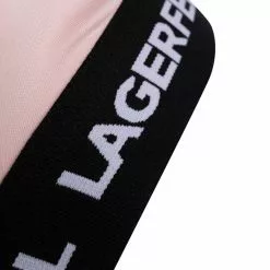 Karl Lagerfeld peephole logo band bra