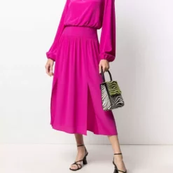 Karl Lagerfeld fitted-waist midi dress