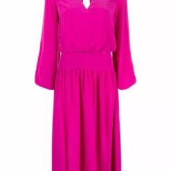 Karl Lagerfeld fitted-waist midi dress