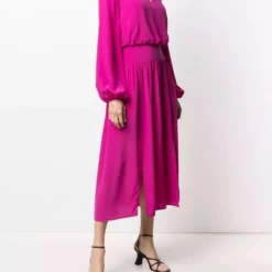 Karl Lagerfeld fitted-waist midi dress