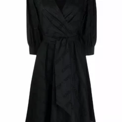 Karl Lagerfeld logo-embroidered dress