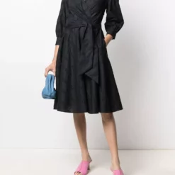 Karl Lagerfeld logo-embroidered dress