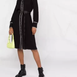 Karl Lagerfeld contrast-tape shirt dress