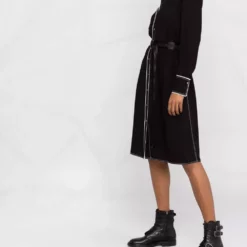 Karl Lagerfeld contrast-tape shirt dress