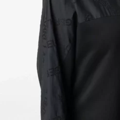 Karl Lagerfeld logo poplin-sleeve sweatdress