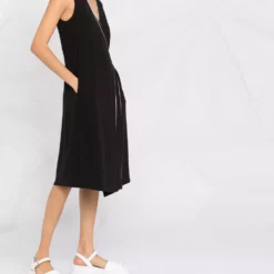 Karl Lagerfeld contrast-piping wrap dress