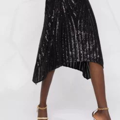 Karl Lagerfeld sequin-embellished flared dress