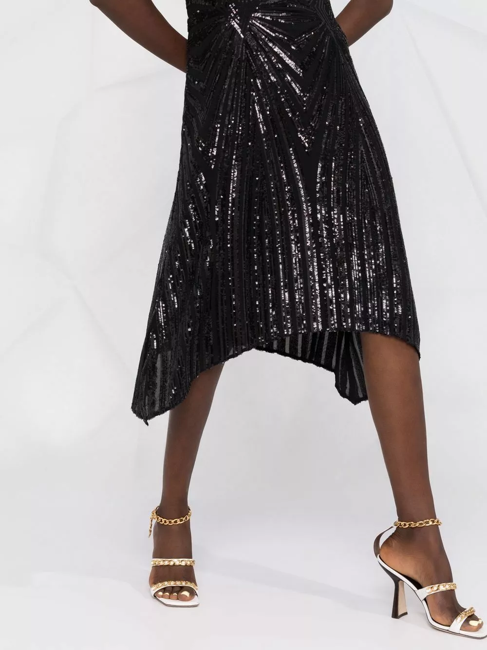 Karl Lagerfeld sequin-embellished flared dress