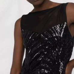 Karl Lagerfeld sequin-embellished flared dress