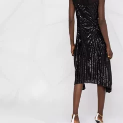 Karl Lagerfeld sequin-embellished flared dress