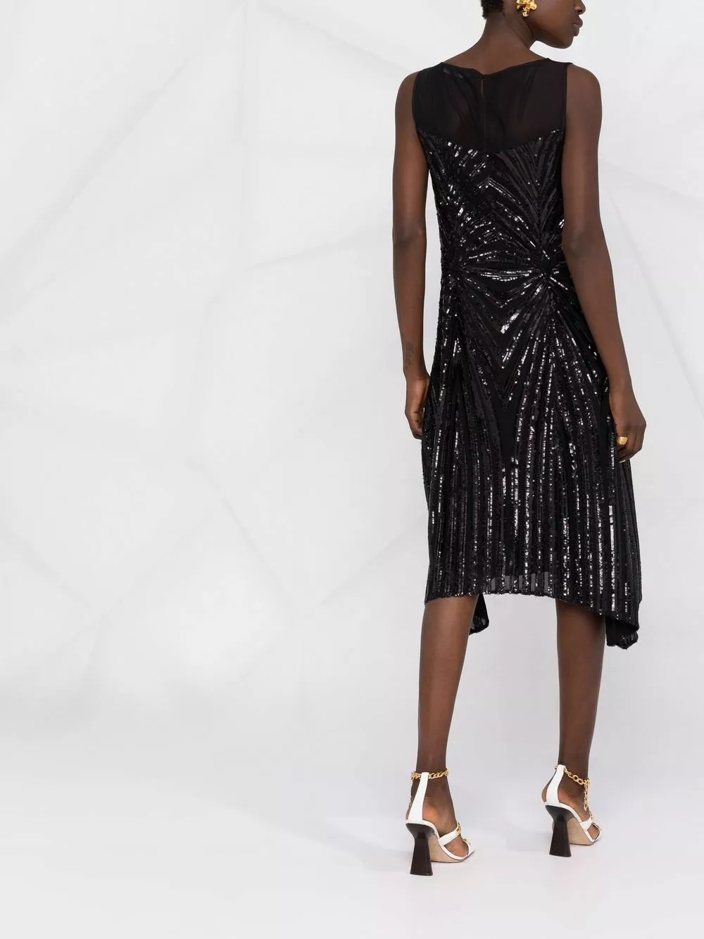 Karl Lagerfeld sequin-embellished flared dress