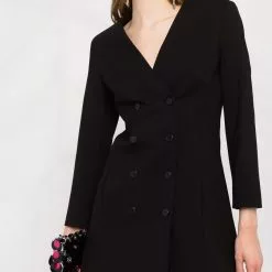 Karl Lagerfeld double-breasted V-neck dress