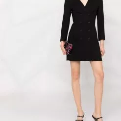 Karl Lagerfeld double-breasted V-neck dress