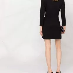Karl Lagerfeld double-breasted V-neck dress