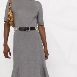 Karl Lagerfeld peplum-hem jersey dress