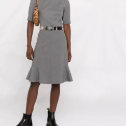 Karl Lagerfeld peplum-hem jersey dress