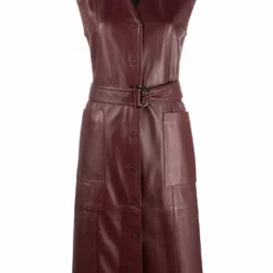 Karl Lagerfeld sleeveless leather dress