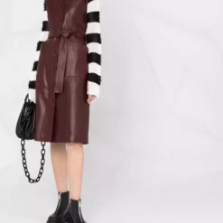 Karl Lagerfeld sleeveless leather dress