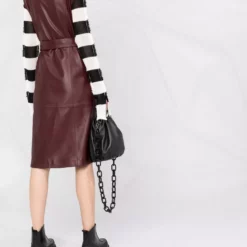 Karl Lagerfeld sleeveless leather dress