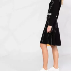 Karl Lagerfeld stitched knitted dress