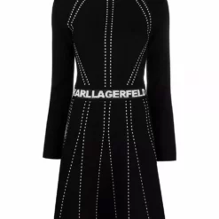 Karl Lagerfeld stitched knitted dress