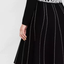Karl Lagerfeld stitched knitted dress