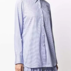 Karl Lagerfeld pinstripe layered playsuit