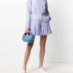 Karl Lagerfeld pinstripe layered playsuit