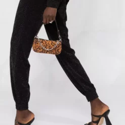 Karl Lagerfeld scarf-neck lurex jumpsuit