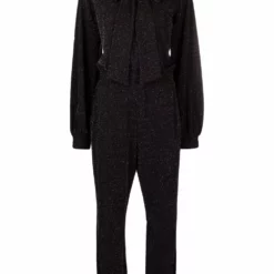 Karl Lagerfeld scarf-neck lurex jumpsuit