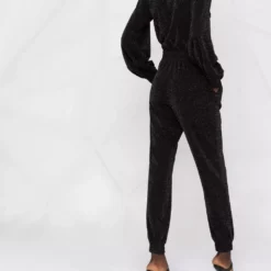 Karl Lagerfeld scarf-neck lurex jumpsuit