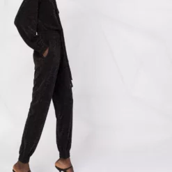 Karl Lagerfeld scarf-neck lurex jumpsuit