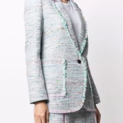 Karl Lagerfeld tweed-boucle jacket