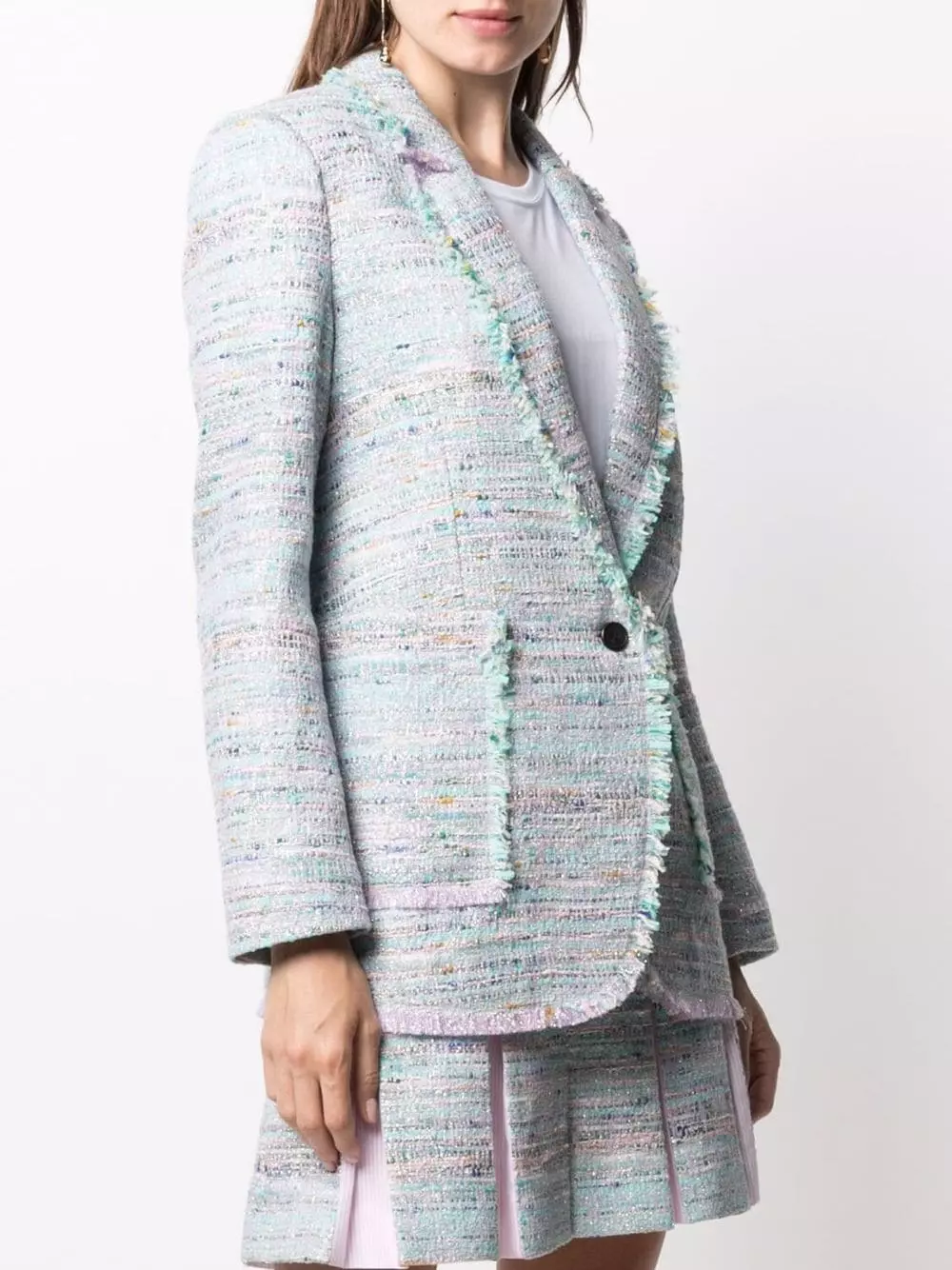 Karl Lagerfeld tweed-boucle jacket