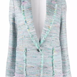 Karl Lagerfeld tweed-boucle jacket