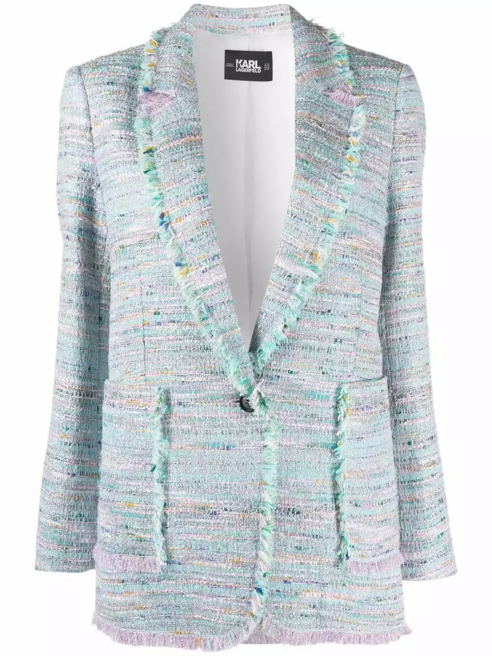 Karl Lagerfeld tweed-boucle jacket