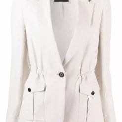 Karl Lagerfeld drawstring-waist blazer