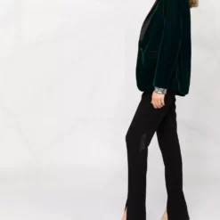 Karl Lagerfeld single-breasted velvet blazer